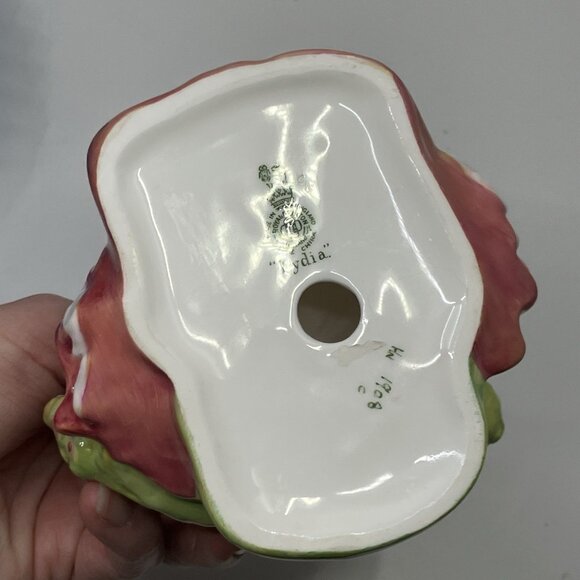 Vintage Royal Doulton Lydia Figurine HN 1908 Seated Victorian Lady Garden - Picture 6 of 8